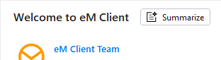 eM&nbsp;Client&nbsp;: Résumé IA
